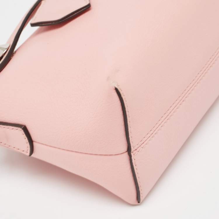 Pre Owned Fendi Pink Leather Mini By The Way Crossbody Bag