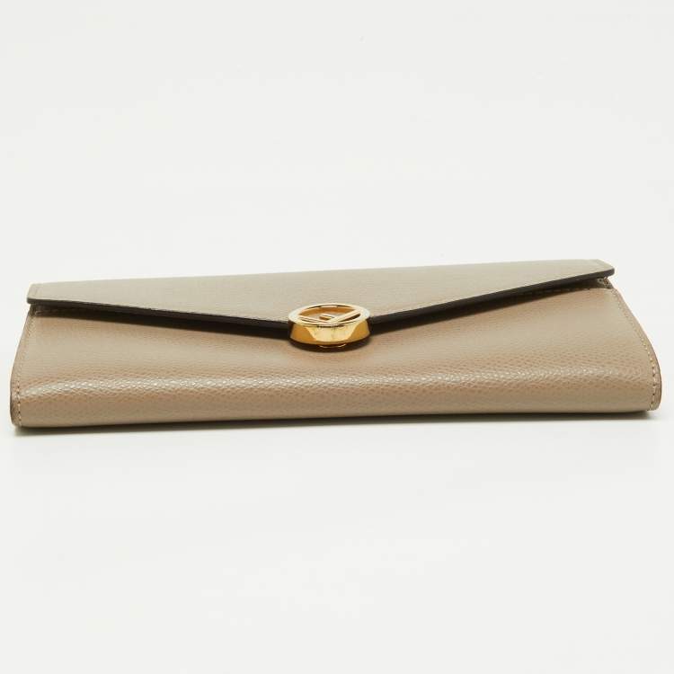 Pre Owned Fendi Beige Leather F is Fendi Wallet on Chain