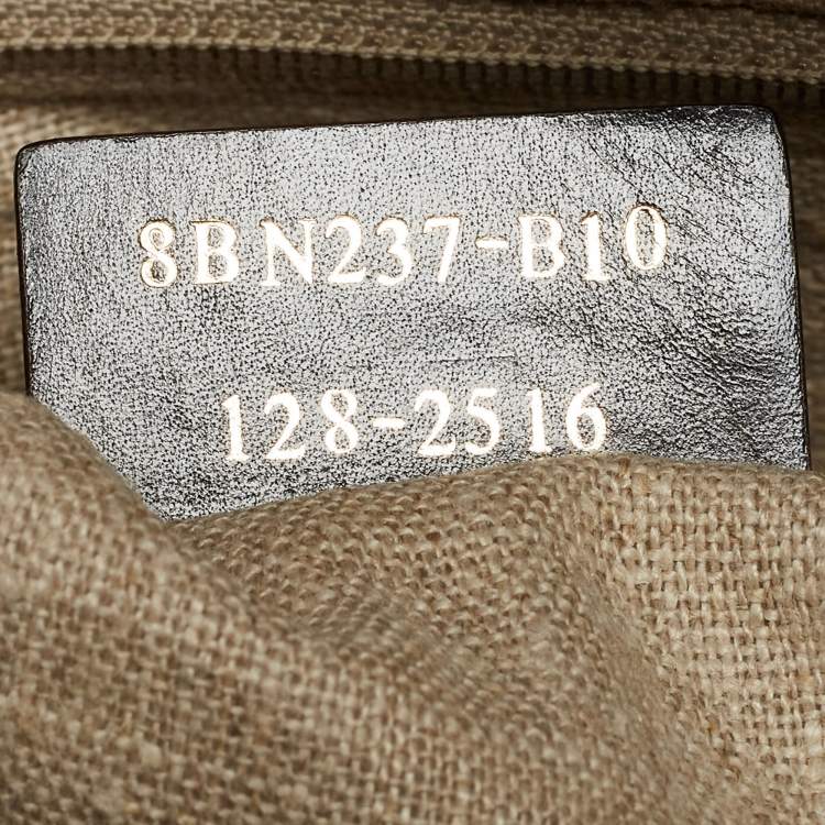 Pre Owned Fendi Light Beige Leather Studded B. Fab Tote