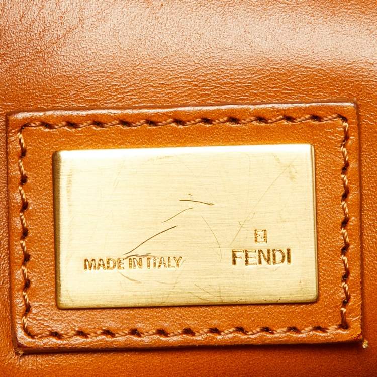 Pre Owned Fendi Black Leather Large Peekaboo Top Handle Bag