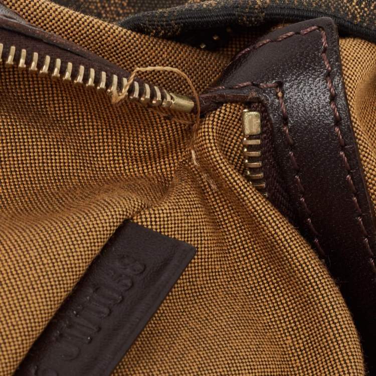 Pre Owned Fendi Brown Zucca Canvas Chef Hobo