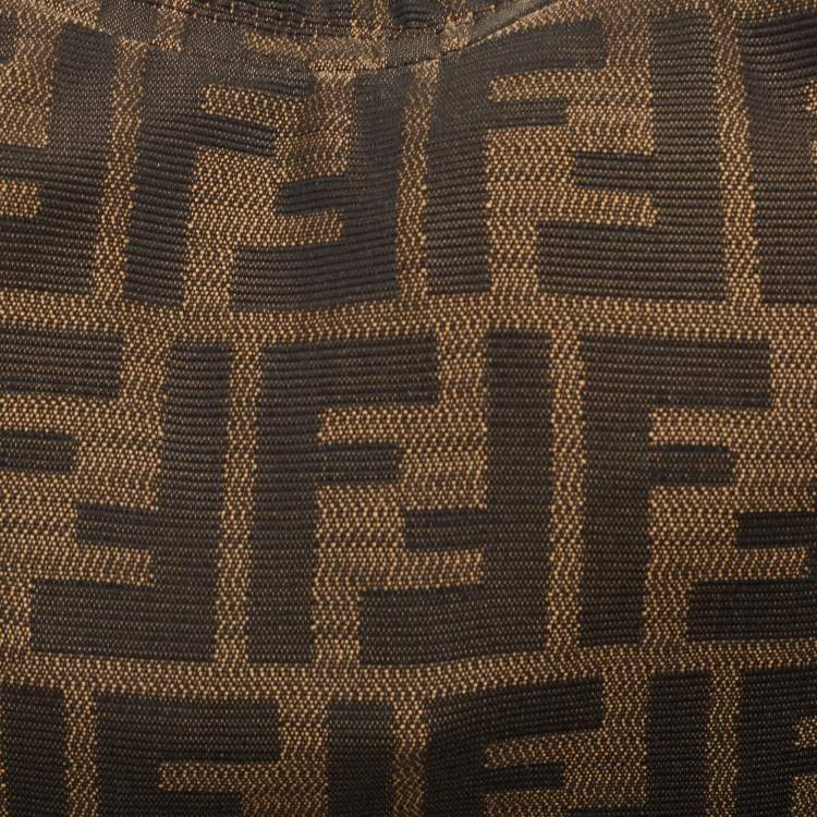 Pre Owned Fendi Brown Zucca Canvas Chef Hobo
