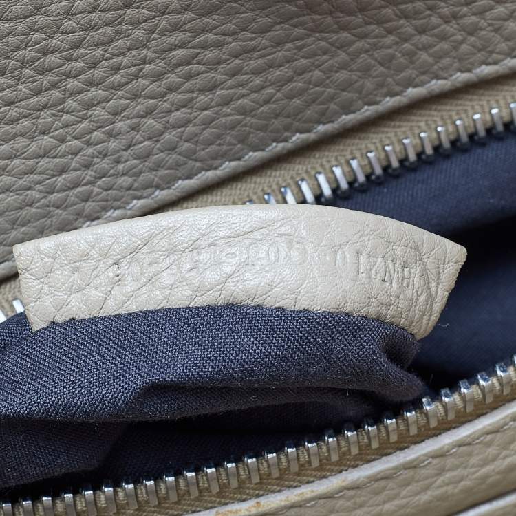 Pre Owned Fendi Brown Leather Large Peekaboo Top Handle Bag