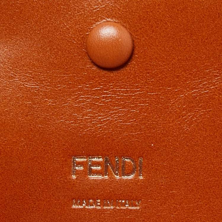 Pre Owned Fendi Pink FF Openwork Embroidered Canvas Medium Baguette Bag