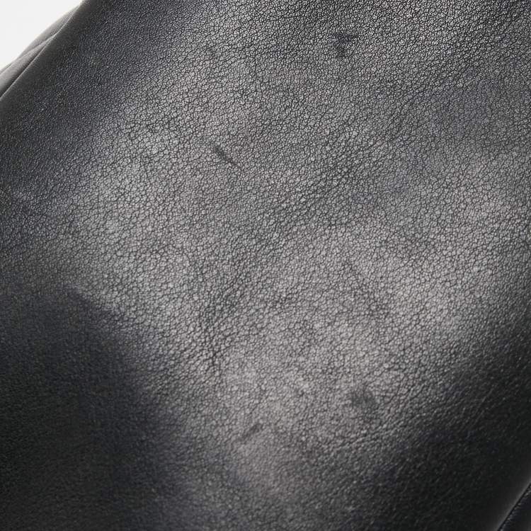 Pre Owned Fendi Black/Grey Stingray and Leather Large 2Jours Tote