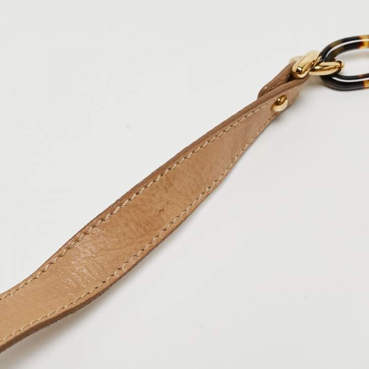 Pre Owned Fendi Beige Shimmer Nubuck Leather Mama Forever Shoulder Bag