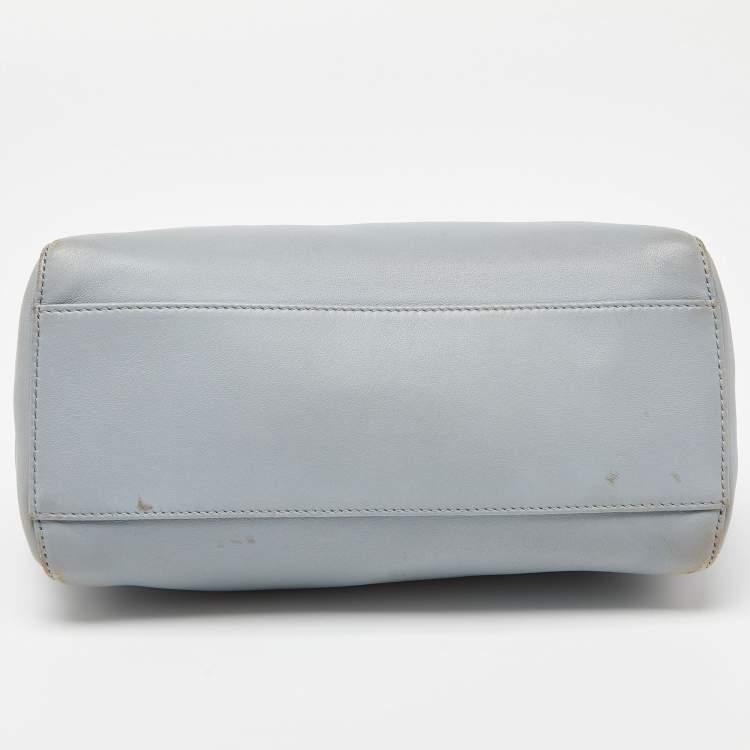 مملوكة مسبقًا Fendi Blue/Purple Leather Mini Peekaboo Top Handle Bag