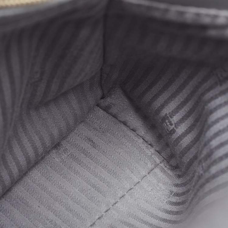 Pre Owned Fendi Grey Leather Mini 2Jours Tote