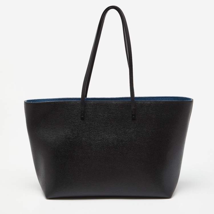 Pre Owned Fendi Black/Yellow Leather Monster Roll Shopper Tote