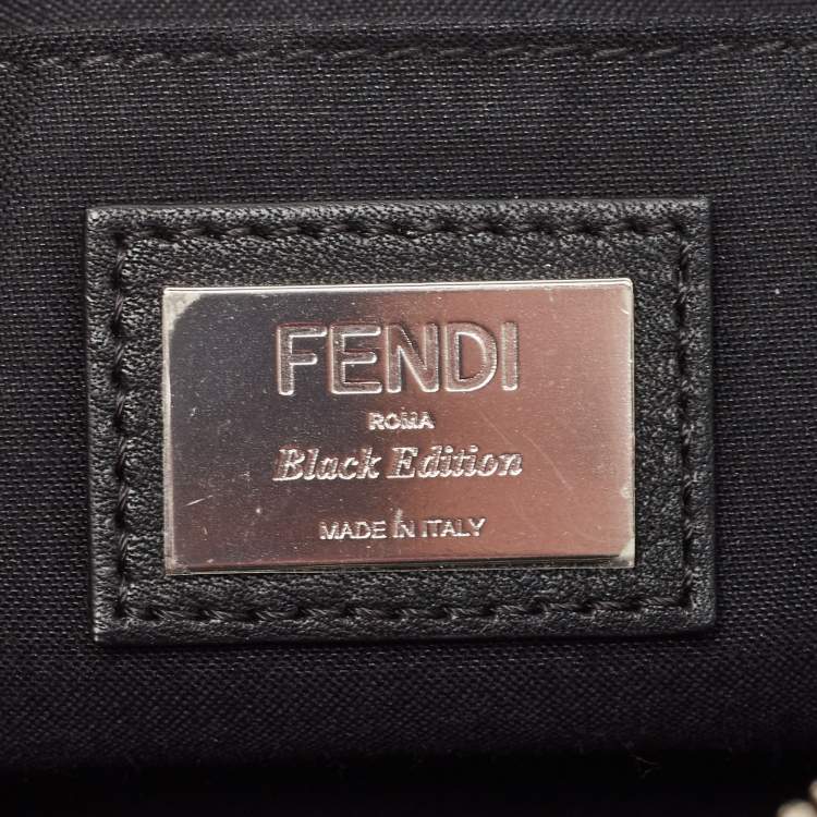 Pre Owned Fendi Black Leather Micro By The Way Crossbody Bag