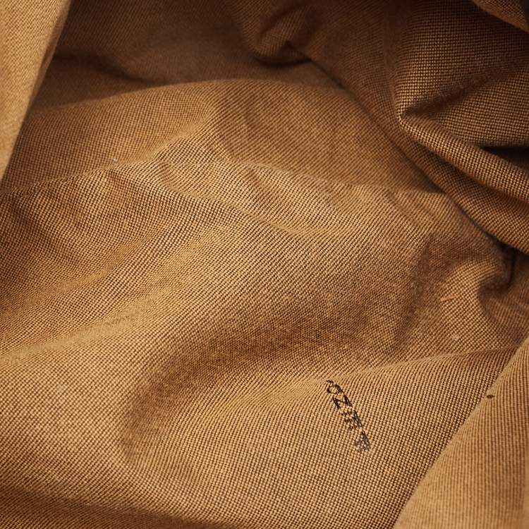 Pre Owned Fendi Tobacco Zucca Canvas and Leather Chef Chain Hobo