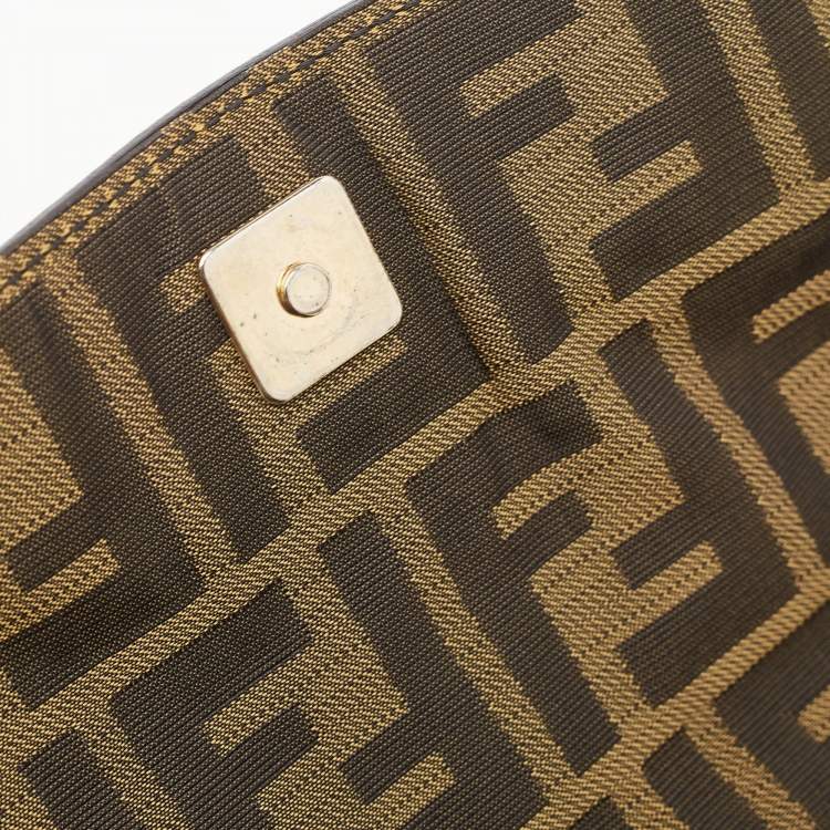 مملوكة مسبقًا Fendi Multicolor Striped Fabric and Leather Limited Edition Chef Flap Bag