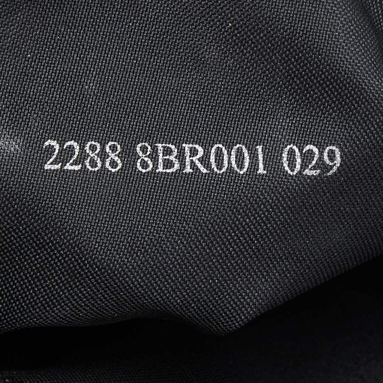 Pre Owned Fendi Black Zucchino Canvas and Leather Mama Baguette Bag