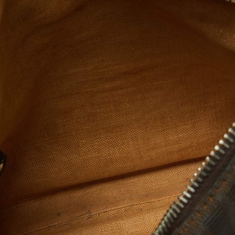 Pre Owned Fendi Tobacco Zucca Canvas and Leather Selleria Messenger Bag