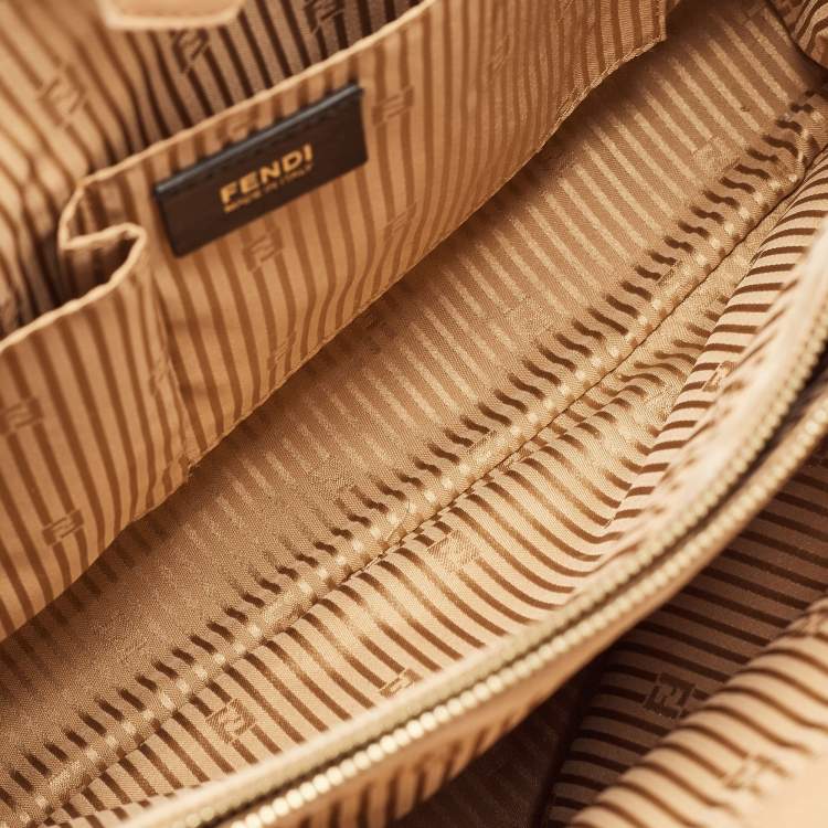 Pre Owned Fendi Multicolor Leather Medium Colorblock 2Jours Tote