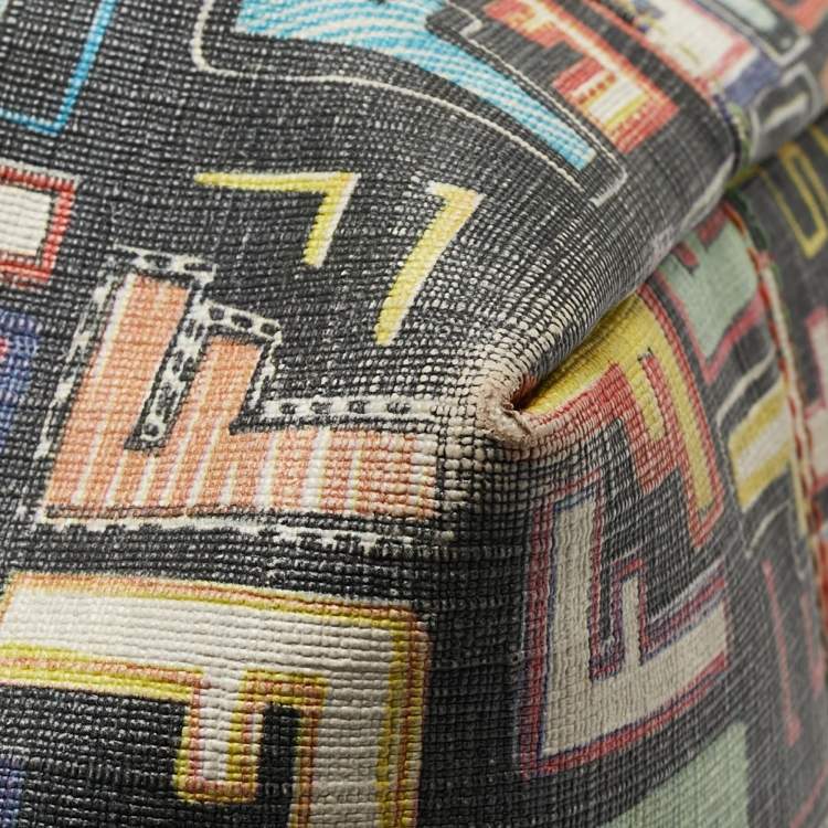 Pre Owned Fendi Multicolor Zucca Print Coated Canvas and Leather Roll Tote