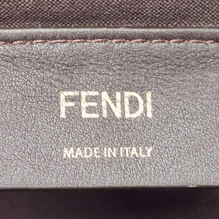 Pre Owned Fendi x Fila Brown Zucca Coated Canvas Mania Belt Bag