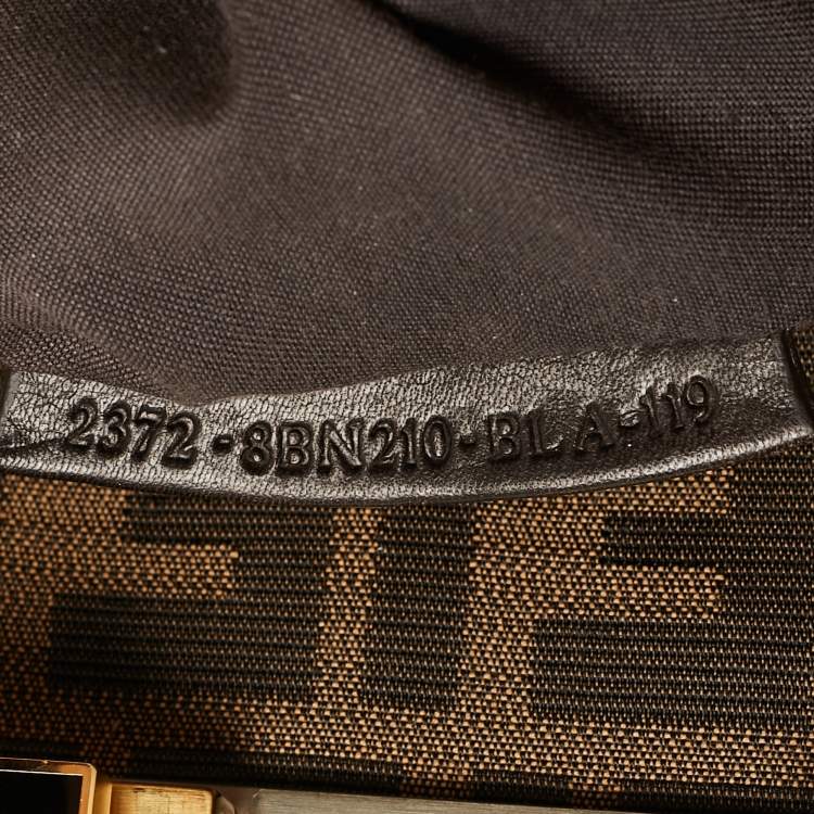 Pre Owned Fendi Tan Leather Large Peekaboo Top Handle Bag