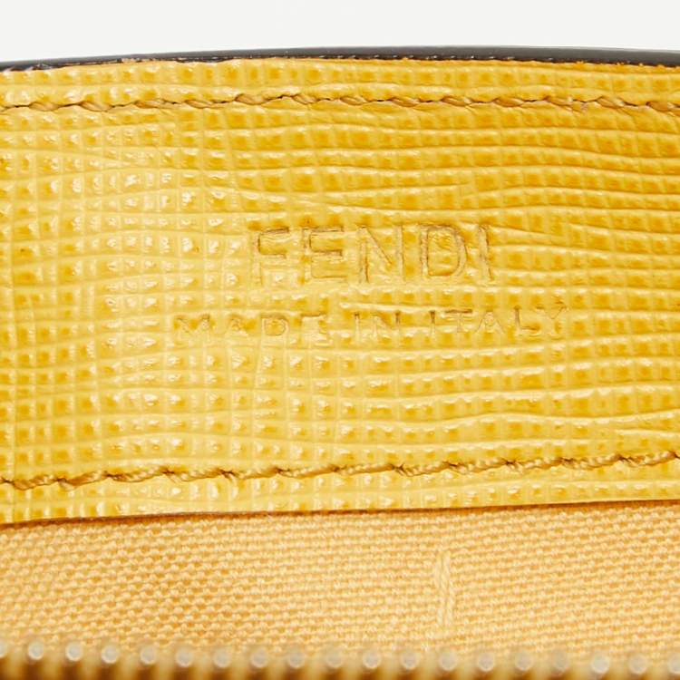 Pre Owned Fendi Multicolor Zucca Print Coated Canvas Flap Continental Wallet
