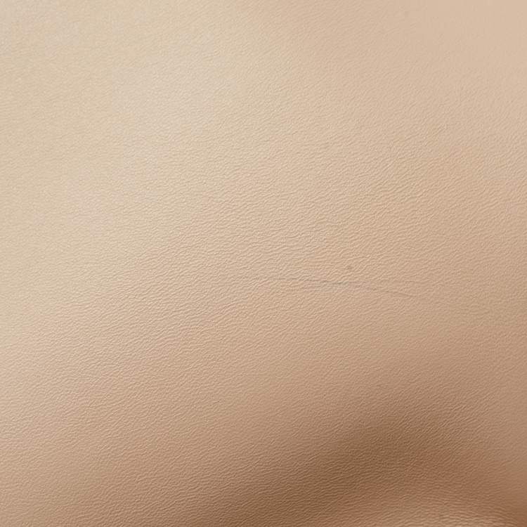 Pre Owned Fendi Beige Leather Medium First Shoulder Bag