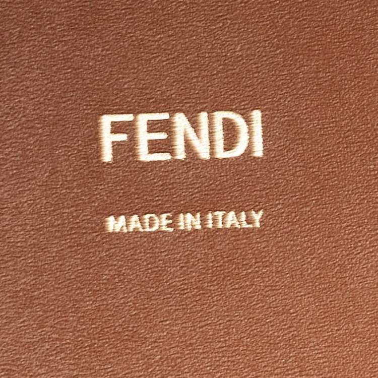 Pre Owned Fendi Brown Leather Medium Sunshine Tote