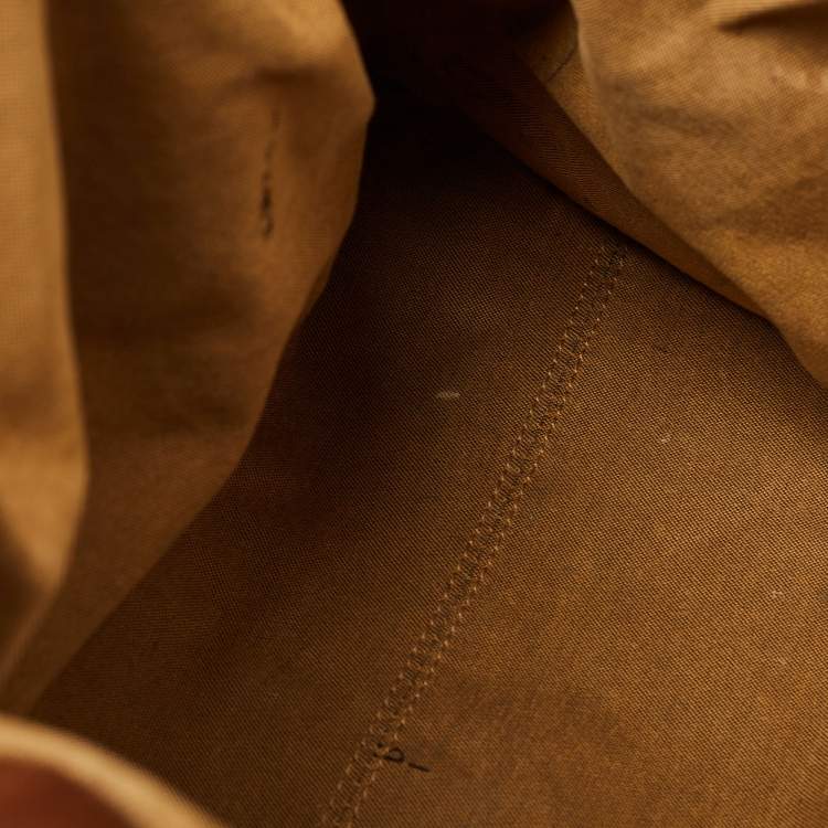 Pre Owned Fendi Brown/Tobacco Zucca Canvas and Leather Small Chef De Jour Bag