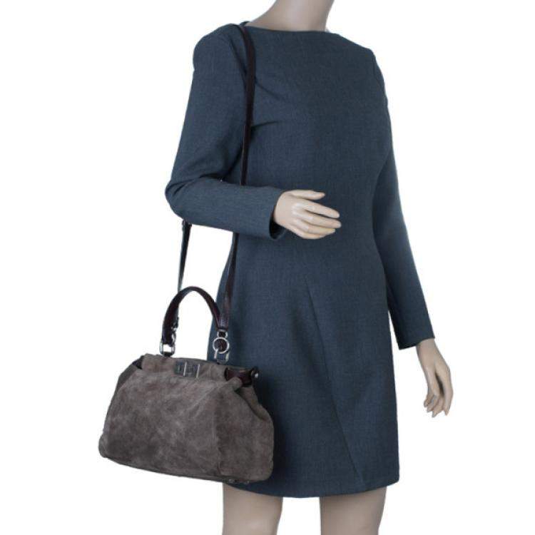 Fendi Suede Handbag Blue