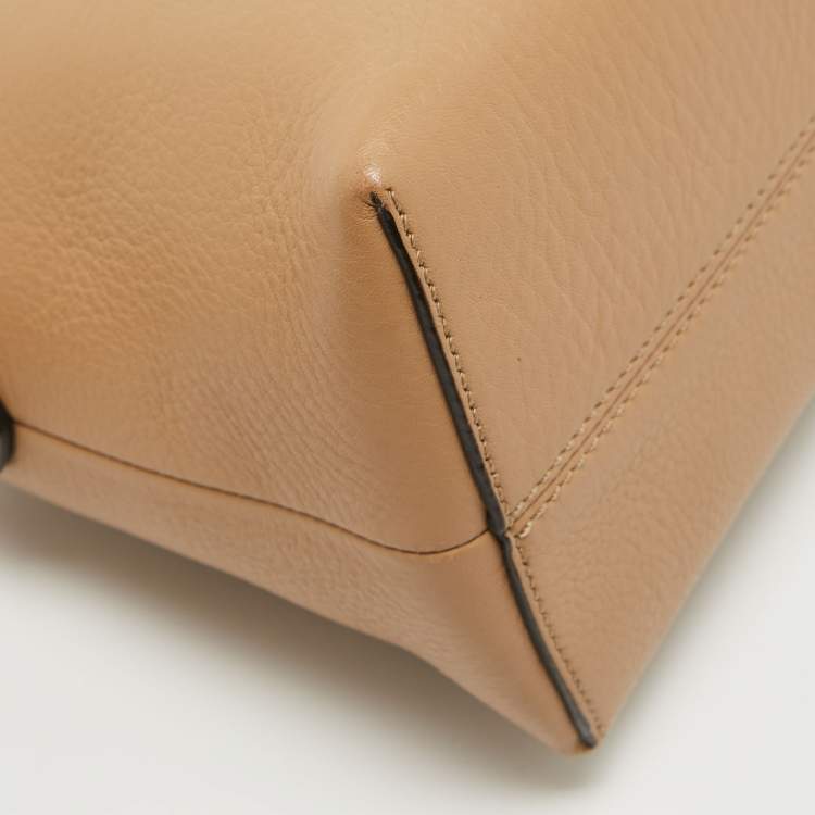 Pre Owned Fendi Tricolor Leather Small By The Way Shoulder Bag