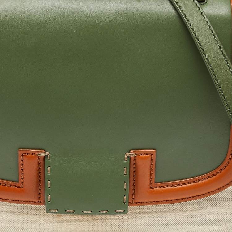 Pre Owned Fendi Multicolor Canvas and Leather Silvana Top Handle Bag