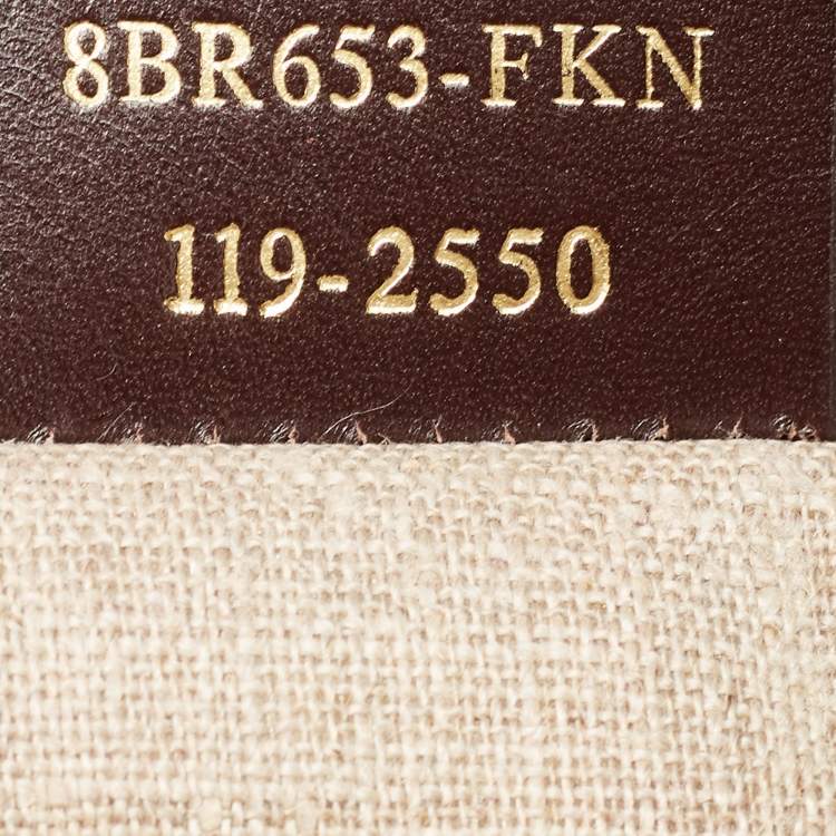 Pre Owned Fendi Tobacco Pequin Stripe Canvas and Leather Hobo