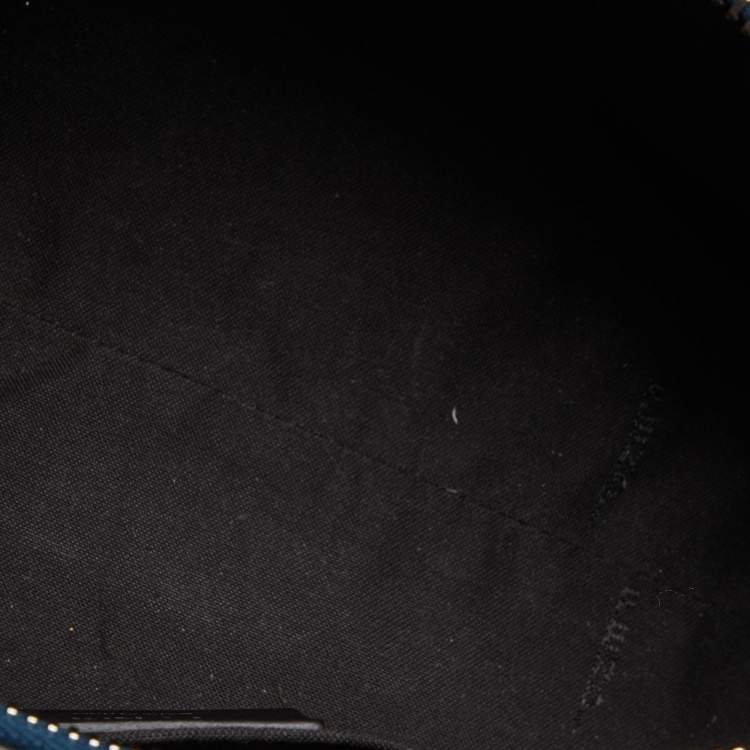 مملوكة مسبقًا Fendi Teal Green Leather Mini By The Way Crossbody Bag