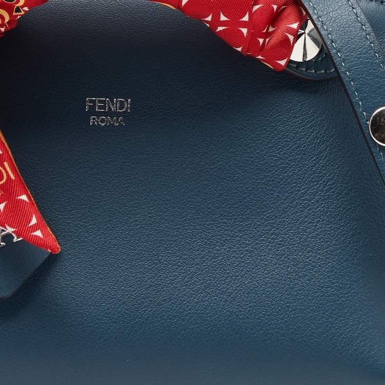مملوكة مسبقًا Fendi Teal Green Leather Mini By The Way Crossbody Bag
