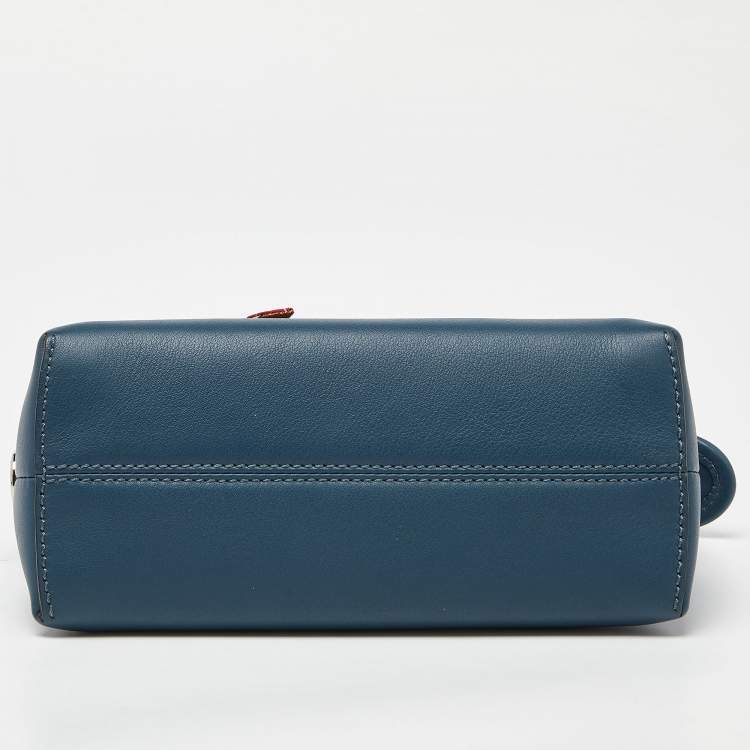 مملوكة مسبقًا Fendi Teal Green Leather Mini By The Way Crossbody Bag