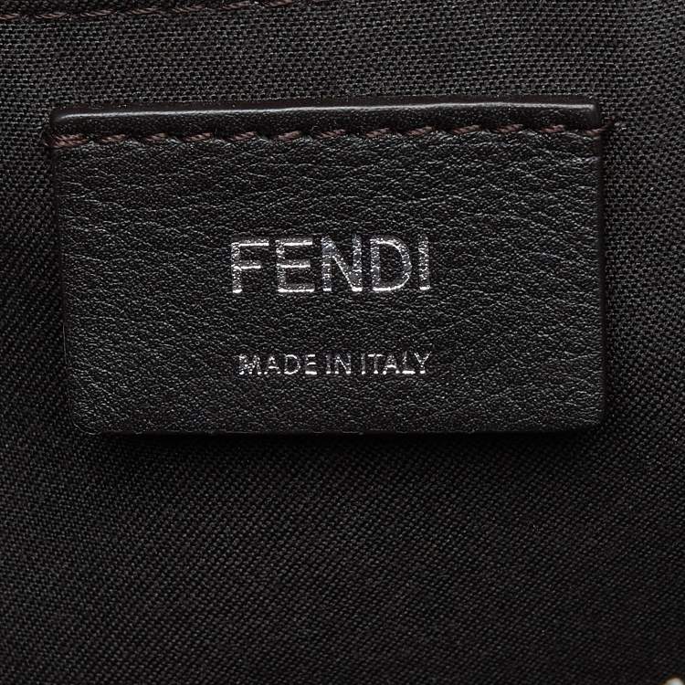 مملوكة مسبقًا Fendi Teal Green Leather Mini By The Way Crossbody Bag
