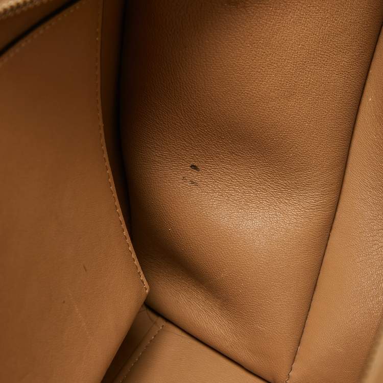 Pre Owned Fendi Beige Leather Medium Studded 3Jours Tote