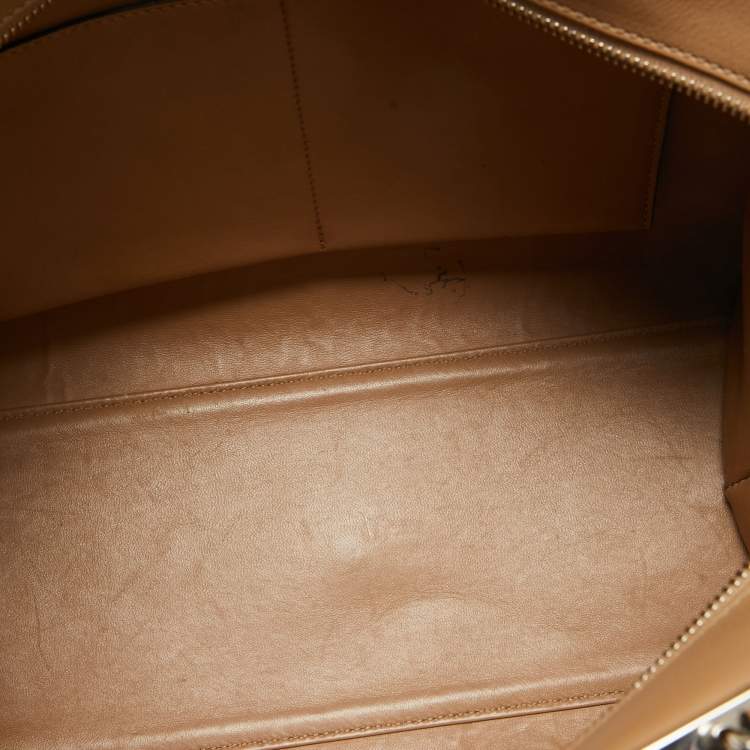 Pre Owned Fendi Beige Leather Medium Studded 3Jours Tote
