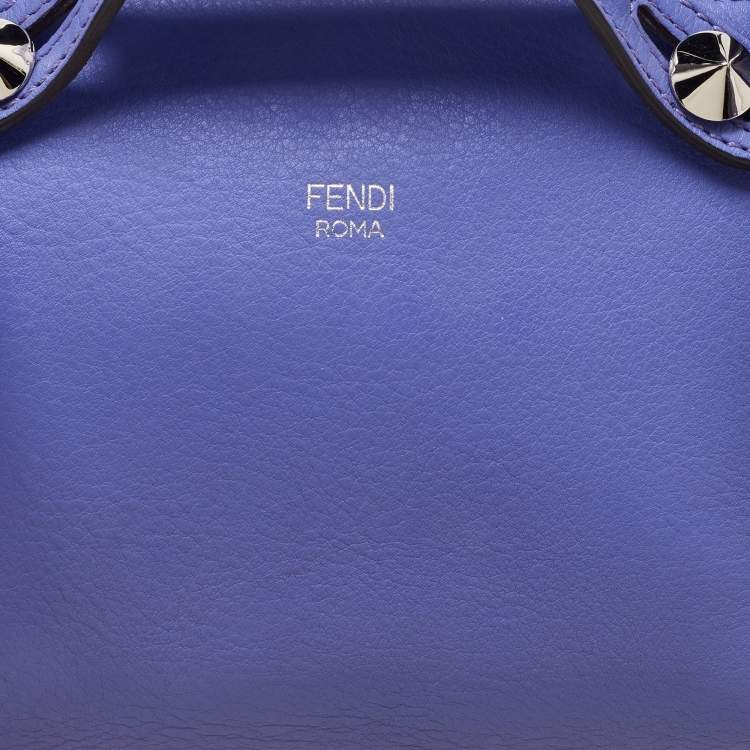 Pre Owned Fendi Lavender Leather Mini By The Way Crossbody Bag