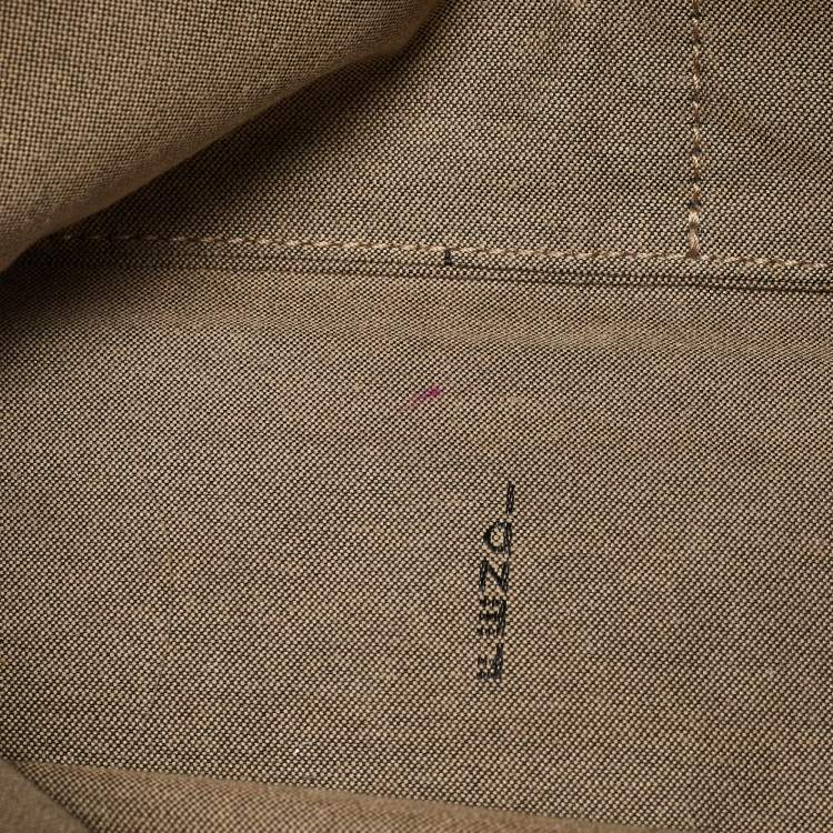 Pre Owned Fendi Two Tone Beige Leather Medium By The Way Bag