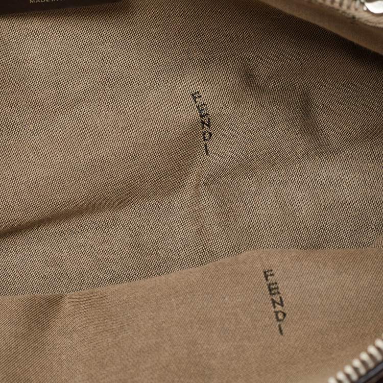 Pre Owned Fendi Two Tone Beige Leather Medium By The Way Bag