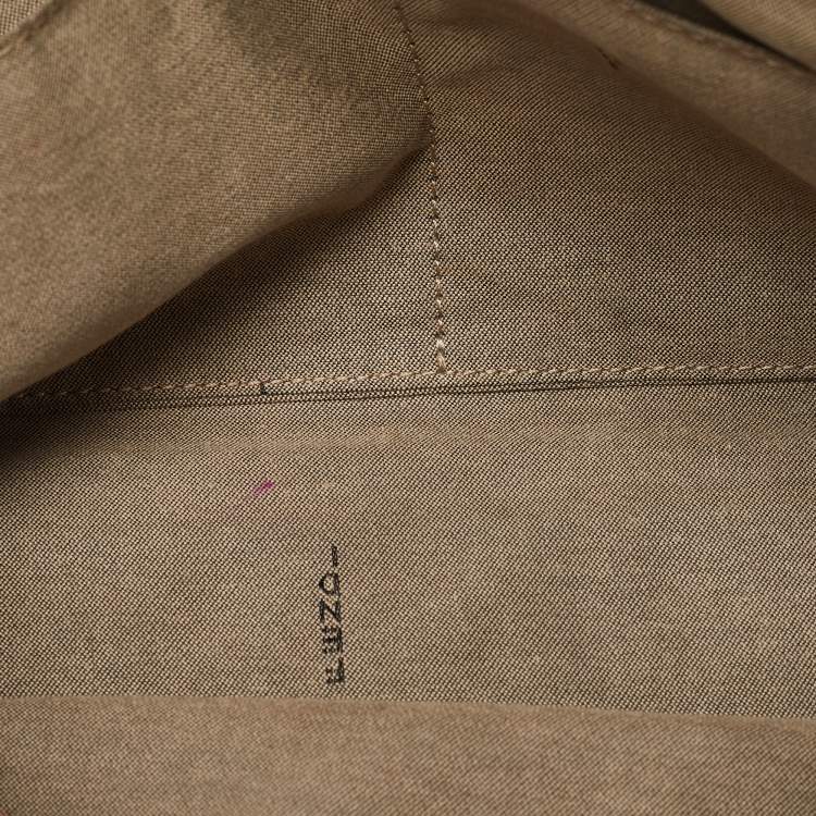 Pre Owned Fendi Two Tone Beige Leather Medium By The Way Bag