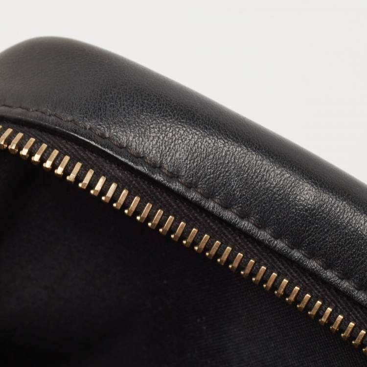 Pre Owned Fendi Tobacco/Black Zucca Coated Canvas and Leather FF 1974 Stamp Patch Camera Bag