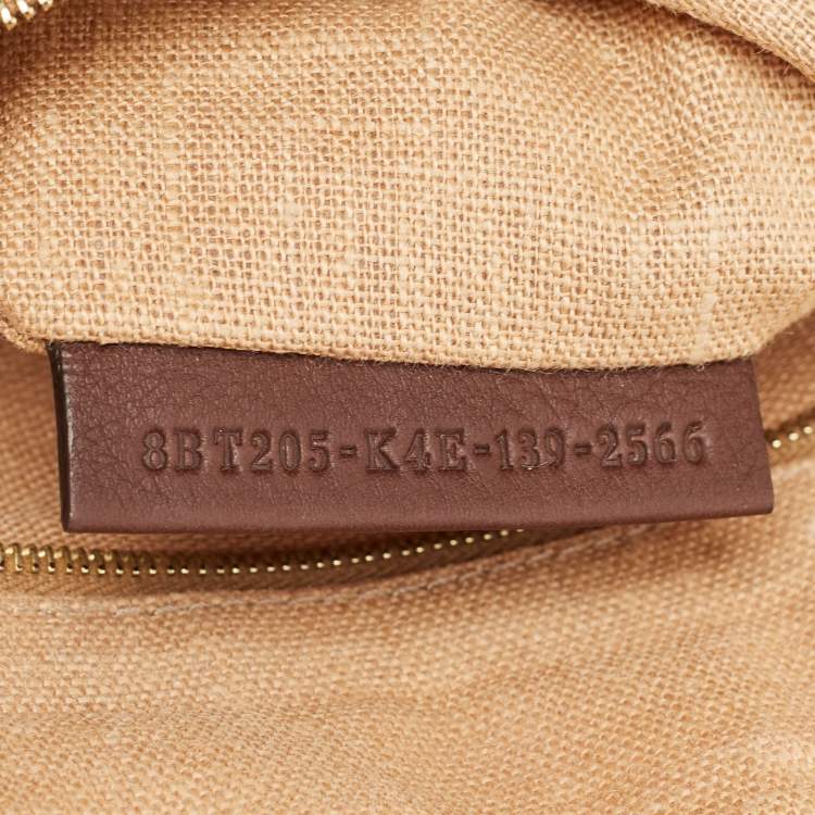 Pre Owned Fendi Burgundy/Multicolor Leather Large Claudia Shoulder Bag