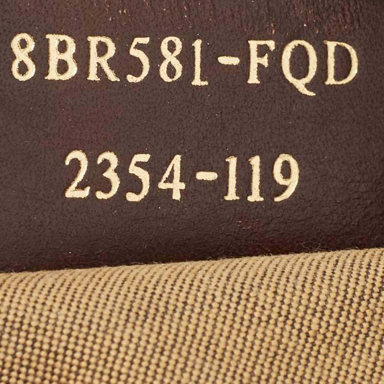 Pre Owned Fendi Tobacco/Gold Zucca Canvas and Textured Leather Chef Chain Link Hobo