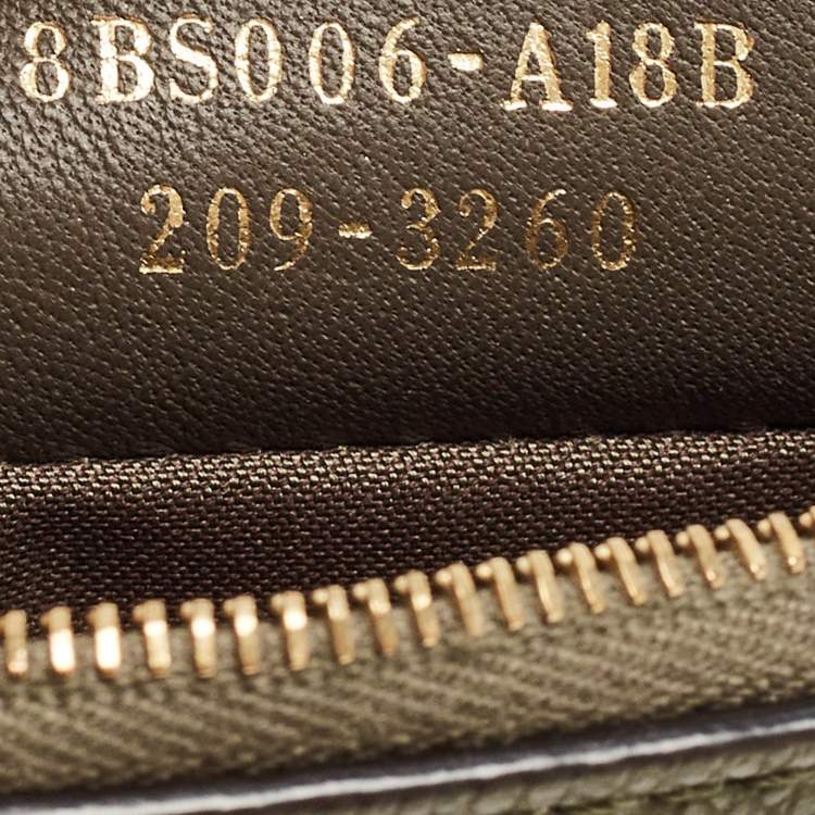 Pre Owned Fendi Olive Green Leather F is Fendi Wallet on Chain 