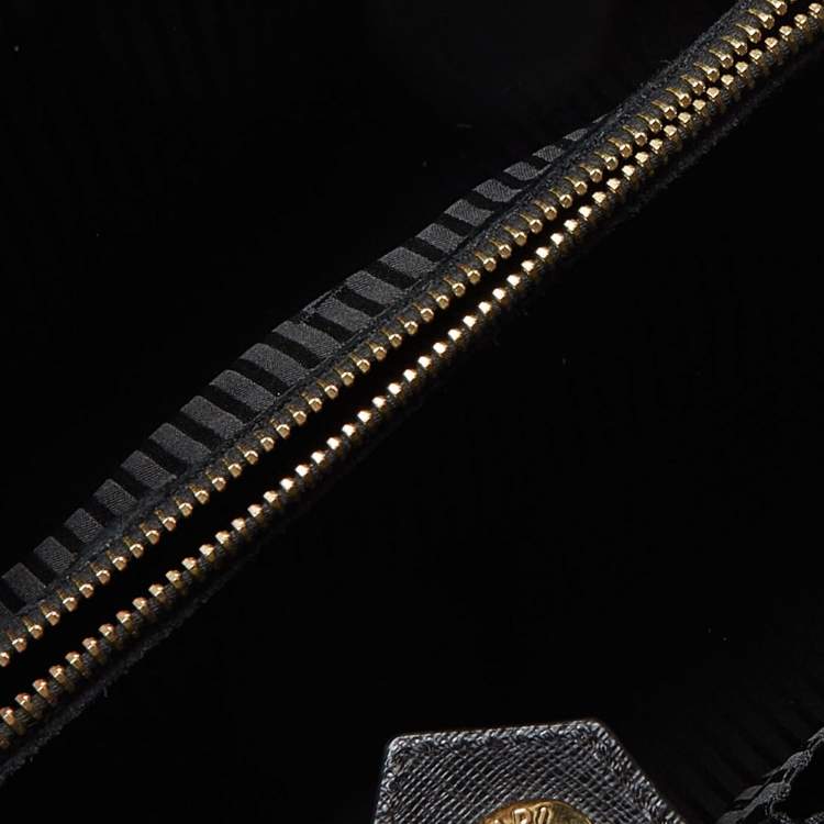 Pre Owned  Fendi Black Leather Medium 2Jours Tote