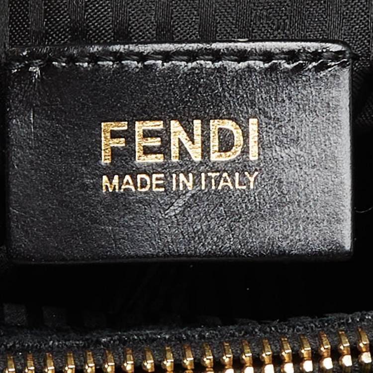 Pre Owned  Fendi Black Leather Medium 2Jours Tote