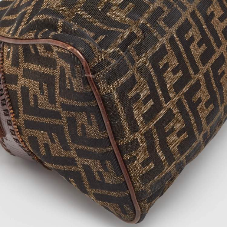 مملوكة مسبقًا Fendi Brown/Tobacco Zucca Canvas Chef du Jour Satchel