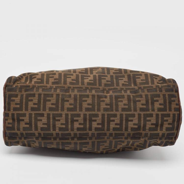مملوكة مسبقًا Fendi Brown/Tobacco Zucca Canvas Chef du Jour Satchel