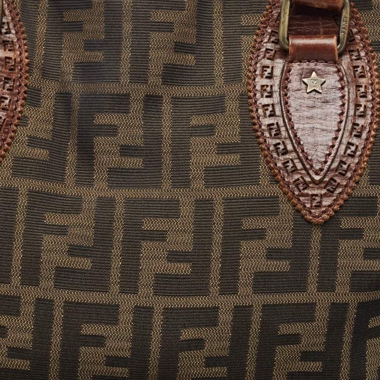 مملوكة مسبقًا Fendi Brown/Tobacco Zucca Canvas Chef du Jour Satchel
