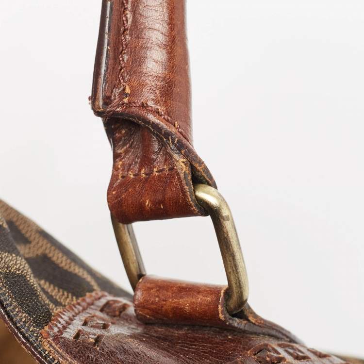 مملوكة مسبقًا Fendi Brown/Tobacco Zucca Canvas Chef du Jour Satchel